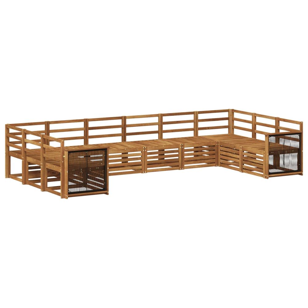 Ensemble de canapés d'extérieur 7 pc naturel
