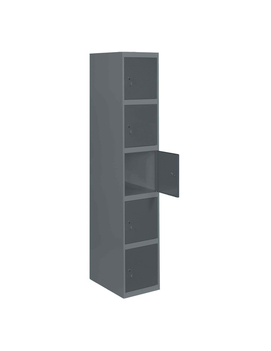 Casier-armoire simonlocker prof.dism.5 porte 1/5 400 in an/an antracite 1800x400x500 - simonrack