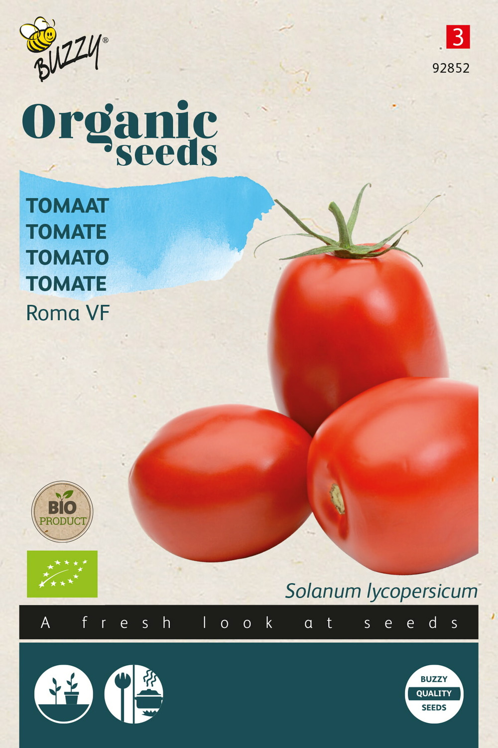 Buzzy organic tomate roma vf (bio) - ca. 0,1 gr (livraison gratuite)