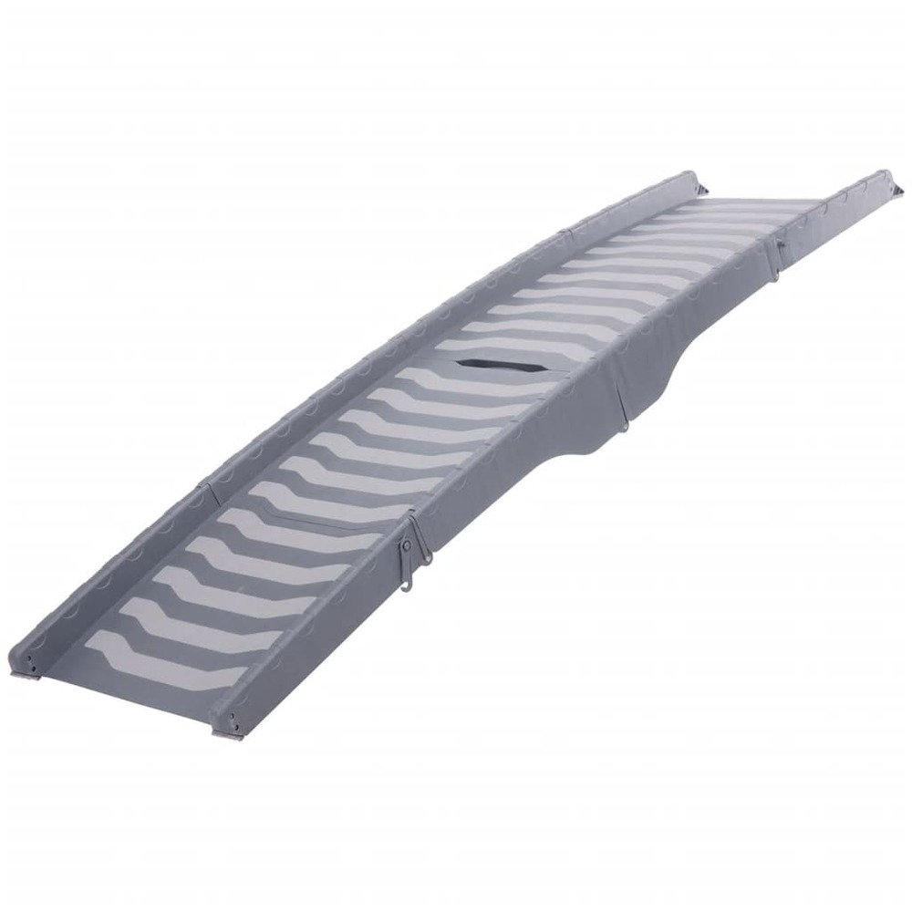 Rampe pliante 3 voies pour animaux 39 x 150 cm gris 39476