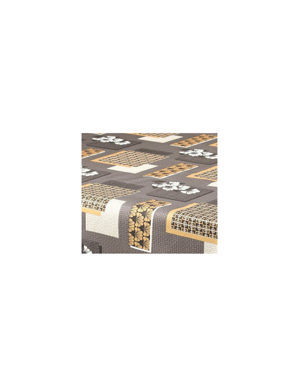 Nappe polyester ronde ø160cm aurore gris sur cintre - access deco