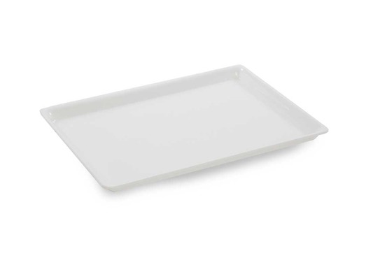 Plat en plexiglas grande surface blanc 335x260x17mm - matériel chr pro
