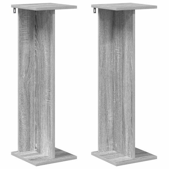 Support de plante 2 pièces sonoma gris 25 x 25,5 x 80,5 cm