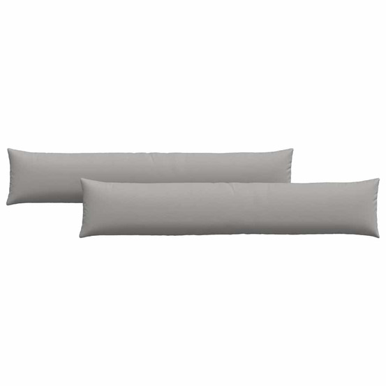 Coussins de canapé 2 pcs gris 200 x 40 cm tissu