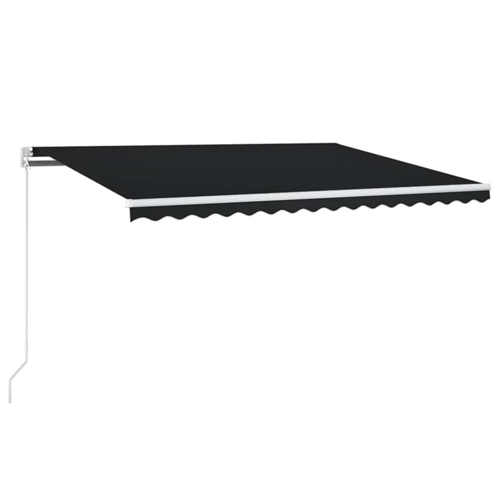 Auvent manuel rétractable 450x350 cm anthracite