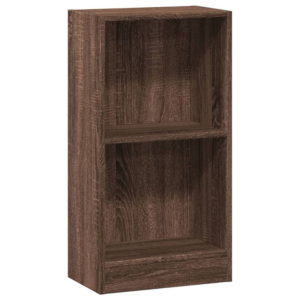Bibliothèque chêne marron 40x24x76 cm bois d'ingénierie