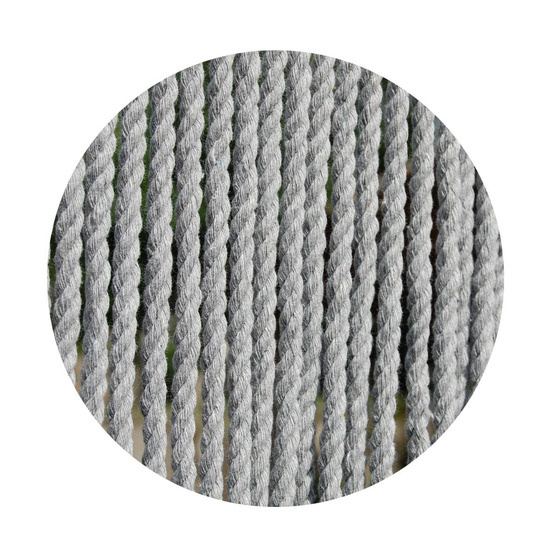 Rideau de porte en corde gris toulon 100 x 230 cm