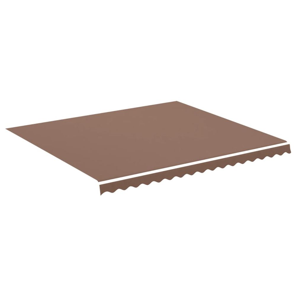 Tissu de remplacement pour auvent marron 400x350 cm polyester
