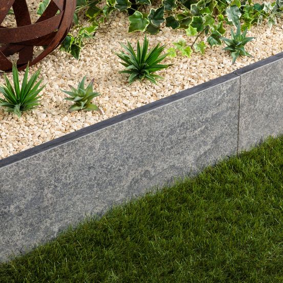 Bordure de jardin pierre d'asie grise 100x30x3 cm (à l'unité) - ro'ma nature