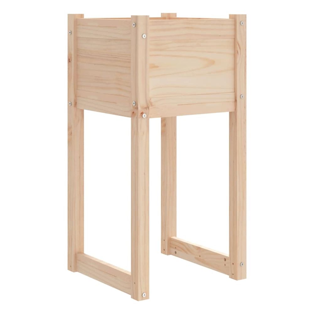 Jardinière d'extérieur 40x40x81 cm bois massif de pin