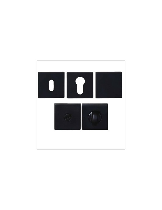 20 rosace carrée soho noire - clé i