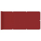 Écran de balcon rouge 75x400 cm pehd