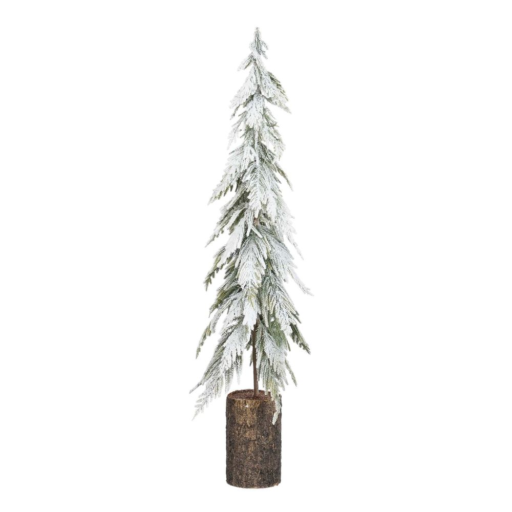 Mica decorations décoration de noël decoration tree - 25x25x95 cm - polyéthylène - vert glacé