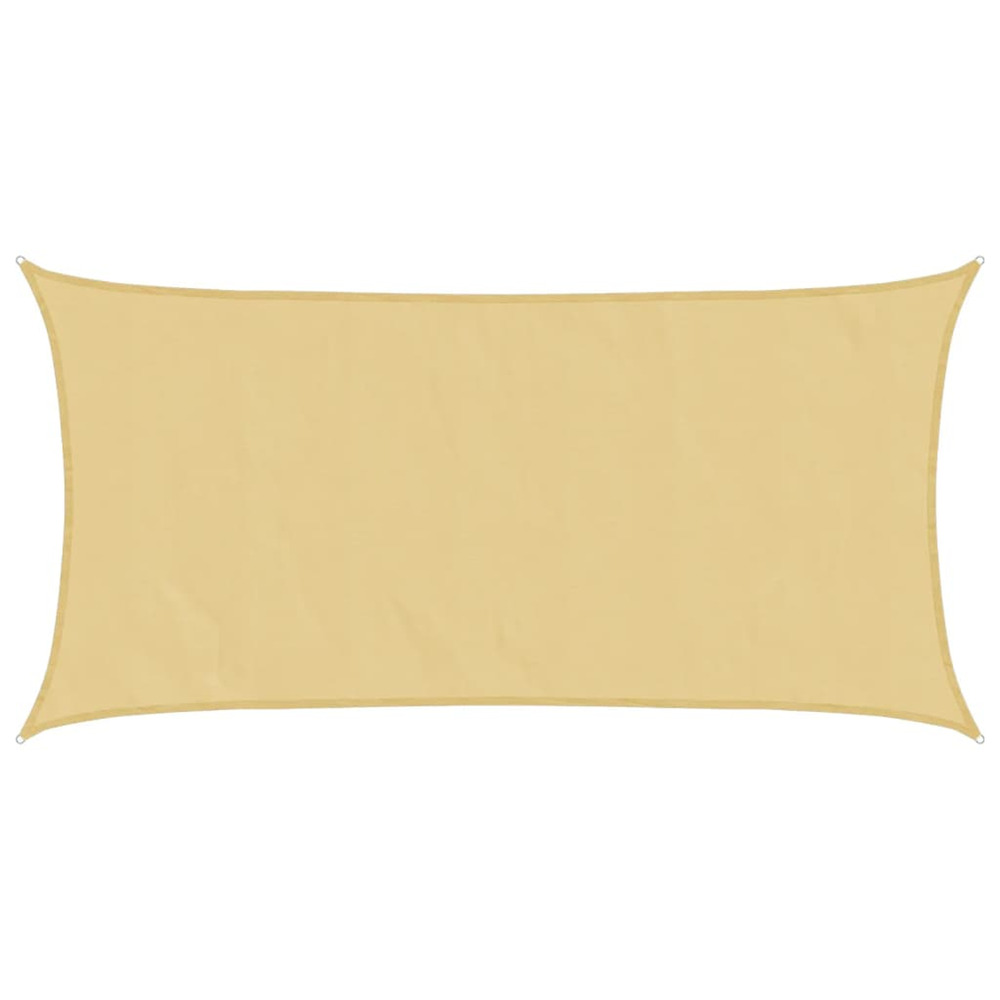 Voile d'ombrage sable 5x2,5 m 100 % polyester oxford