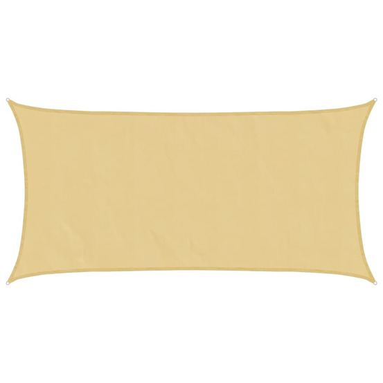 Voile d'ombrage sable 5x2,5 m 100 % polyester oxford