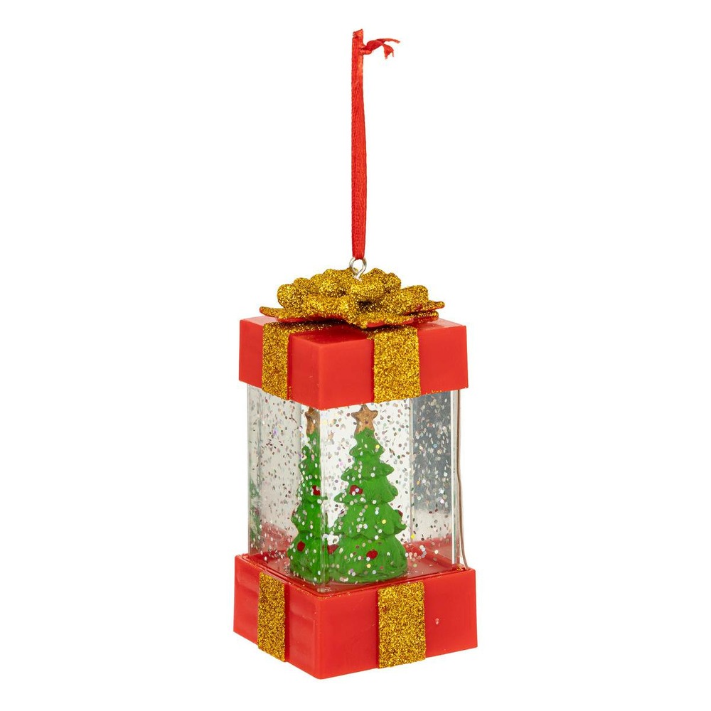 Décoration cadeau h13 cm 1 led blanc chaud à piles