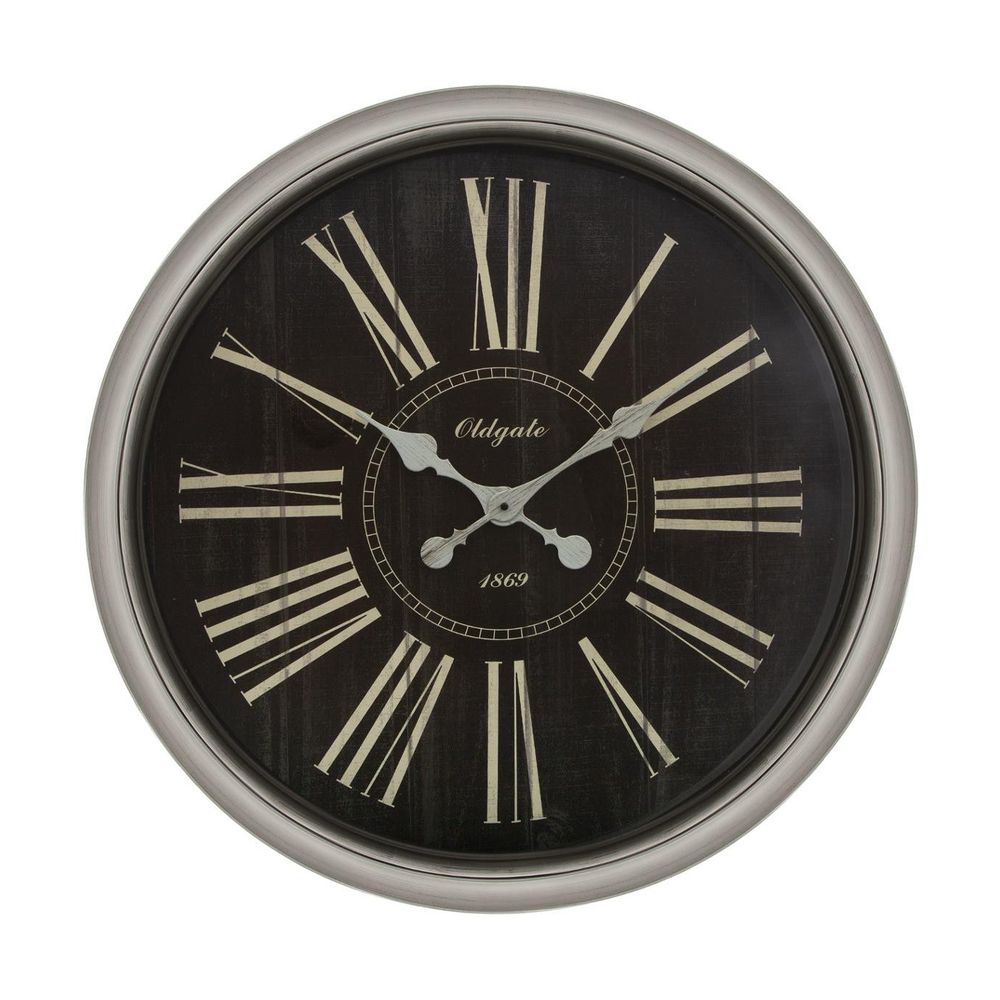 Grande pendule murale avec moulures vintage et rétro d 76 cm