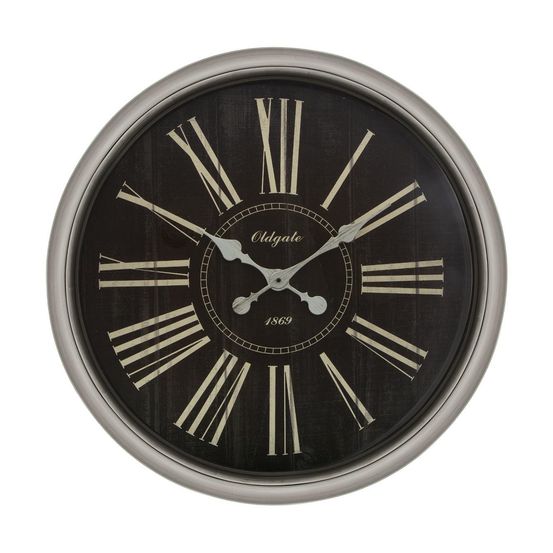 Grande pendule murale avec moulures vintage et rétro d 76 cm