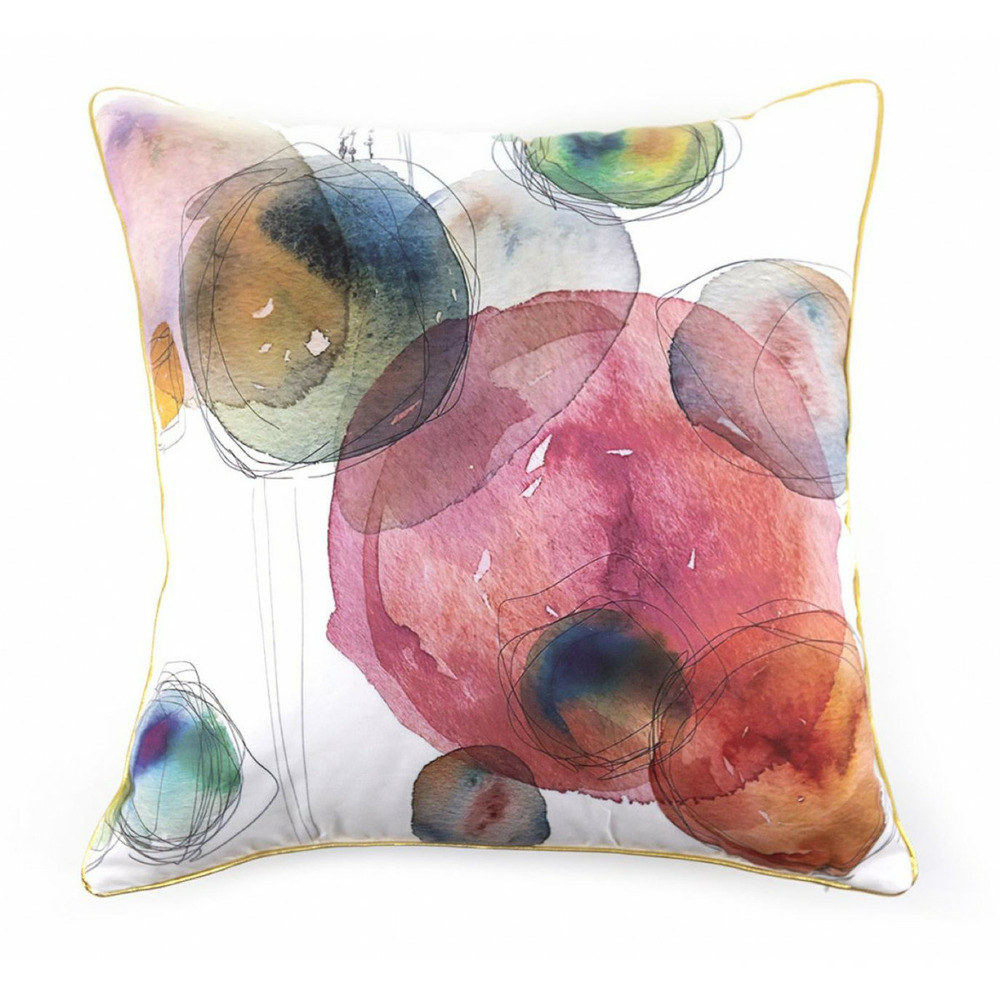 Coussin polyester blanc - décoration d'autrefois