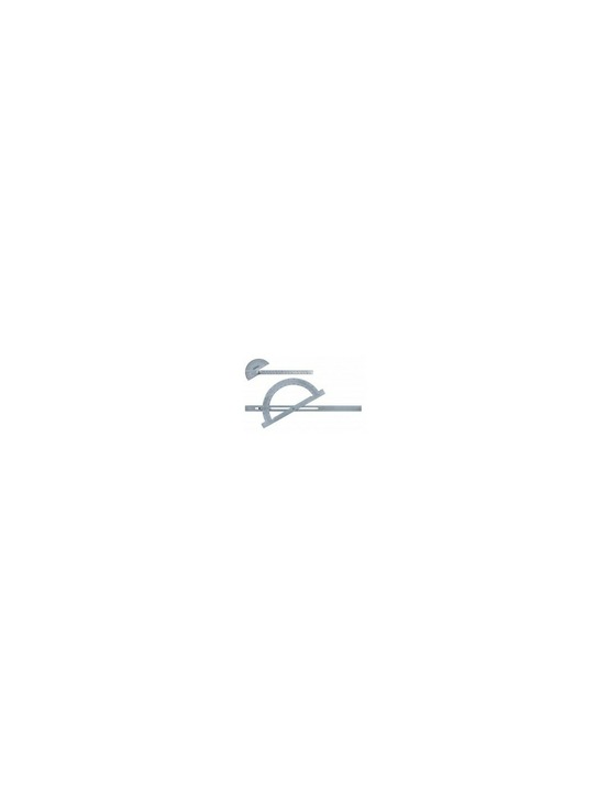 Rapporteur d'angle inox 200 mm