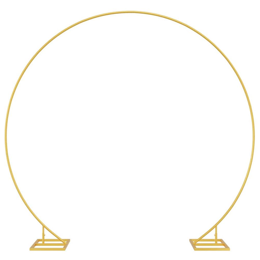 Arche de mariage simple doré 220 x 45 x 200 cm acier
