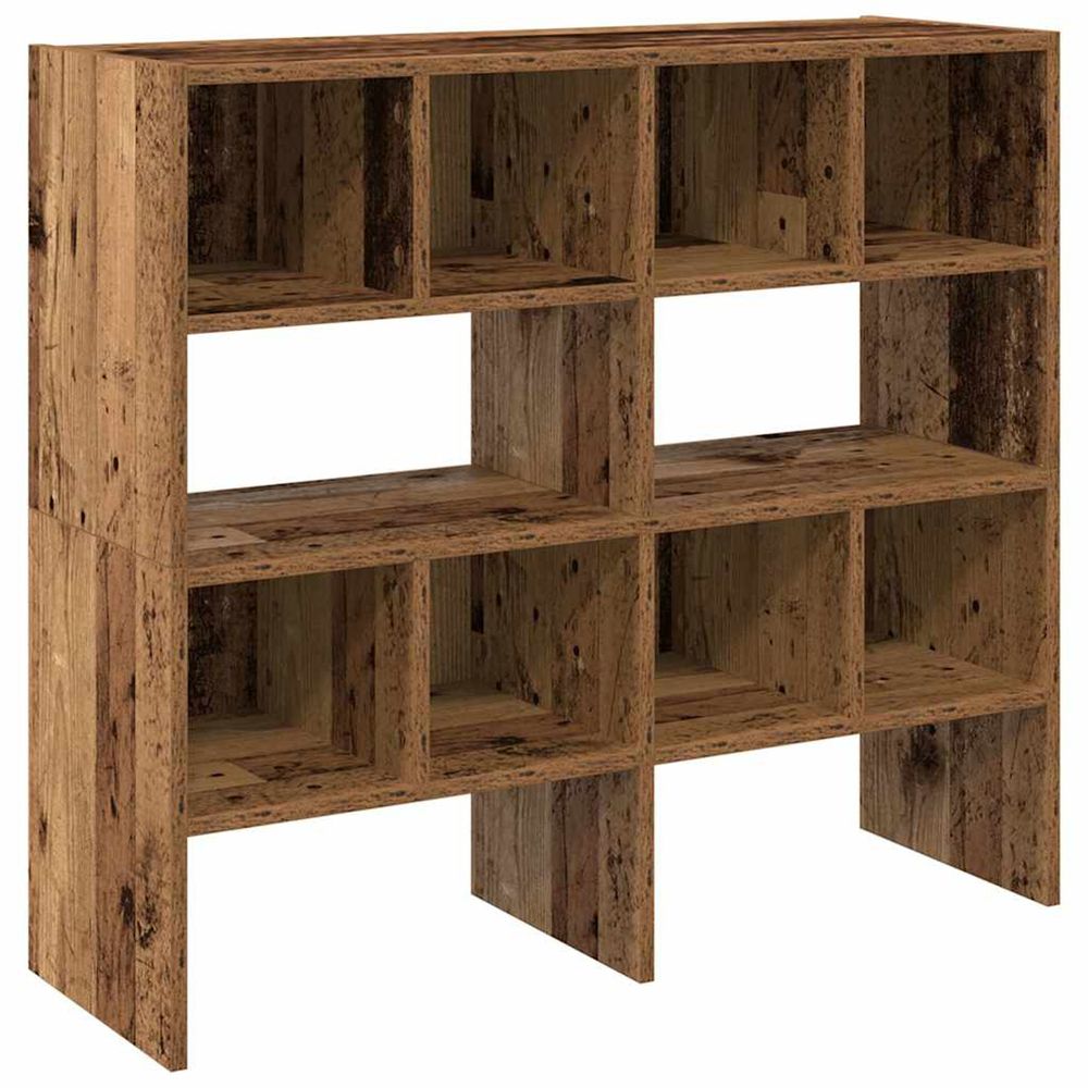 Étagères à chaussures empilables 2 pcs vieux bois 89,5x30x40 cm