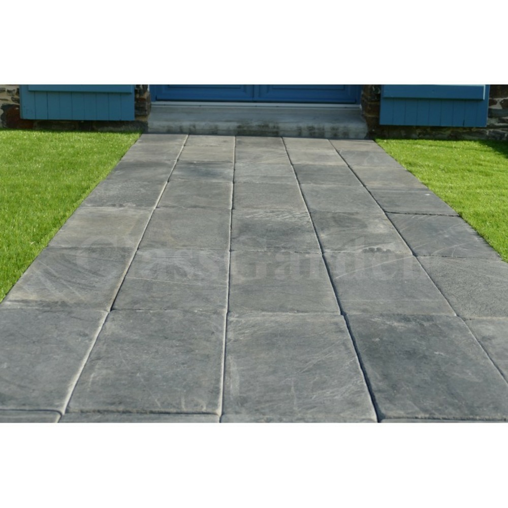 Pavé patiné 50 cm - pack 24 pièces - 3 m²