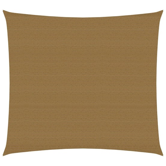 Voile toile d'ombrage parasol 160 g/m² 2,5 x 2,5 m pehd taupe