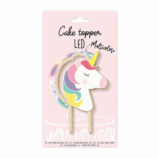 Cake topper led licorne