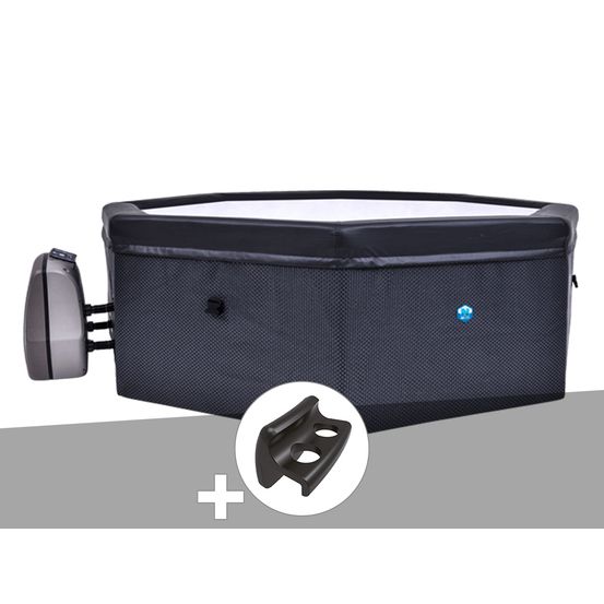 Spa portable semi-rigide octopus octogonal bulles 4-6 places + 2 appuie-têtes +