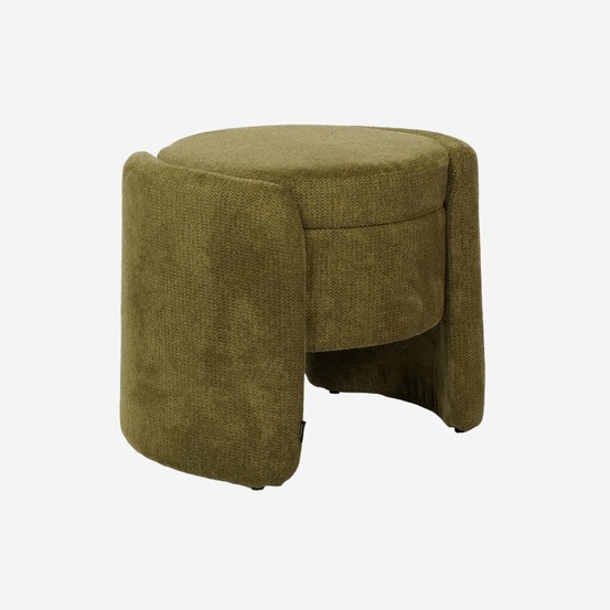 Tabouret coffre contemporain tissu, l 53 x p 43 x h 45cm - kalo
