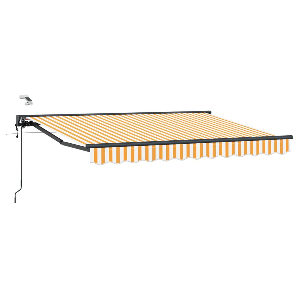 Auvent rétractable électrique jaune, blanc, anthracite 3 x 2 m