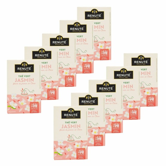 Thé vert au jasmin - 20 sachets - renuté