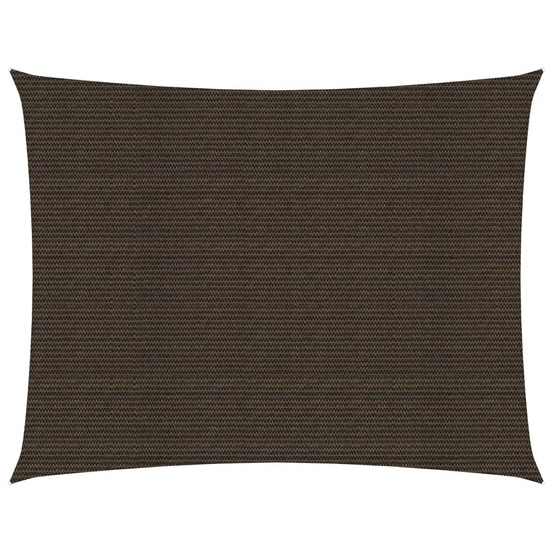 Voile toile d'ombrage parasol 160 g/m² pehd 2,5 x 4 m marron