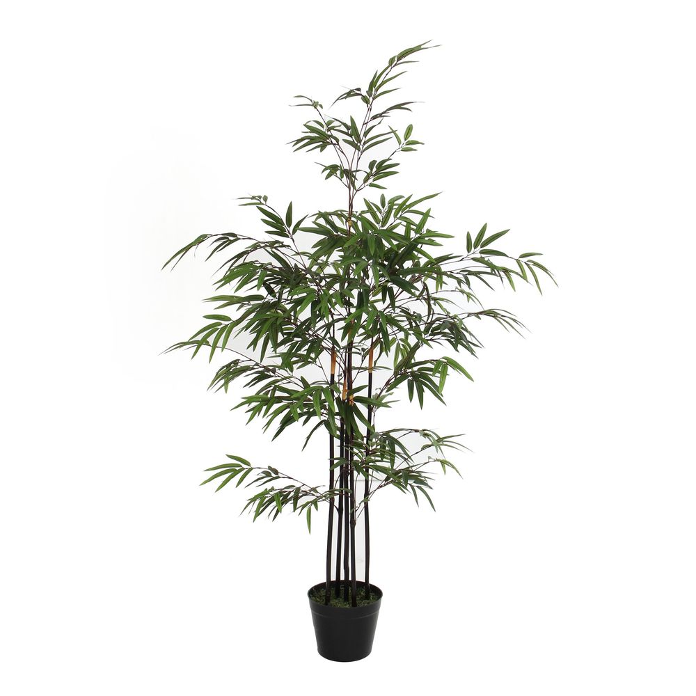 Bambou Artificiel Maia Shop 150cm - Plante Décoration Intérieur - Feuilles Ajustables - Fausse Plante Réaliste
