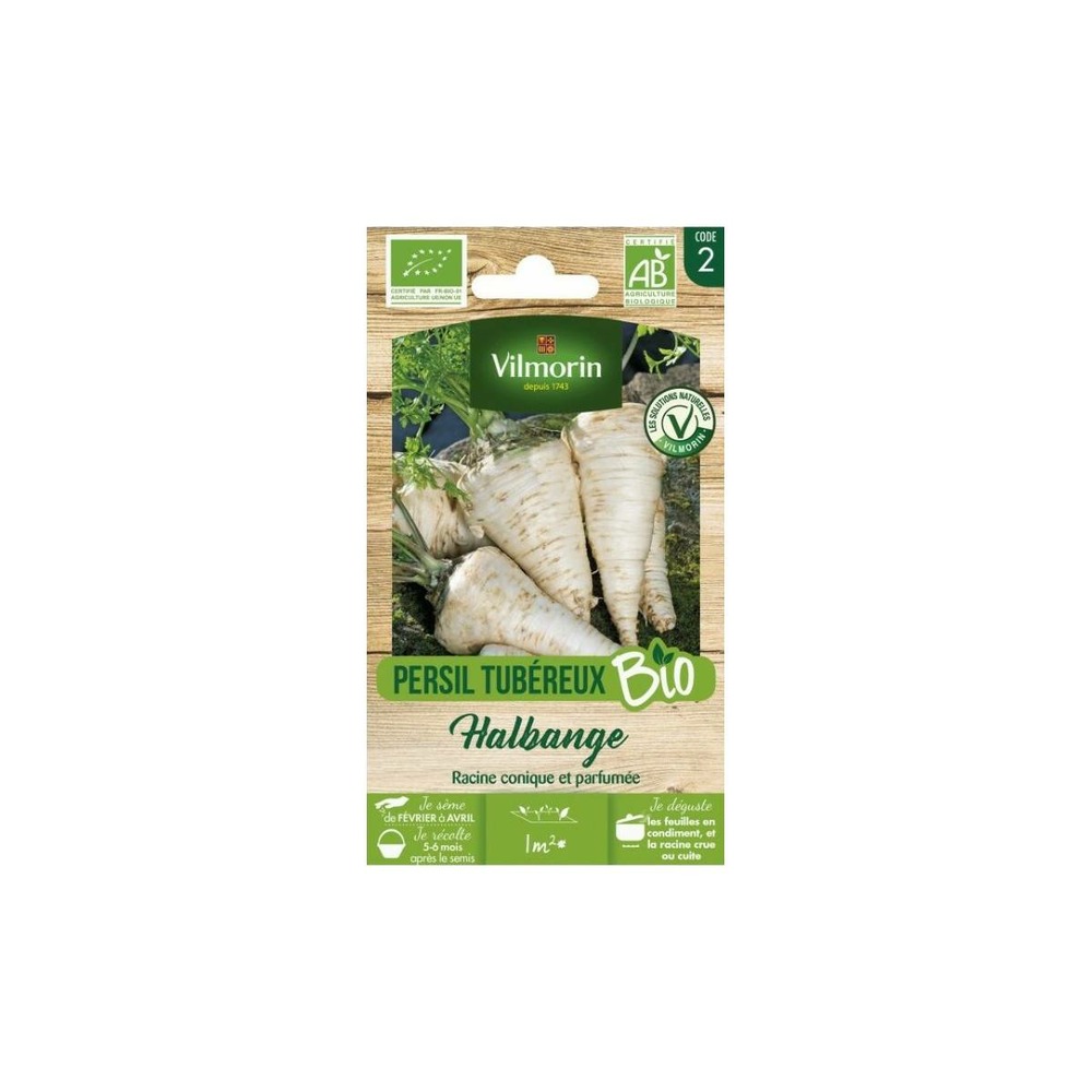 Sachet de graines persil tubéreux halbange bio