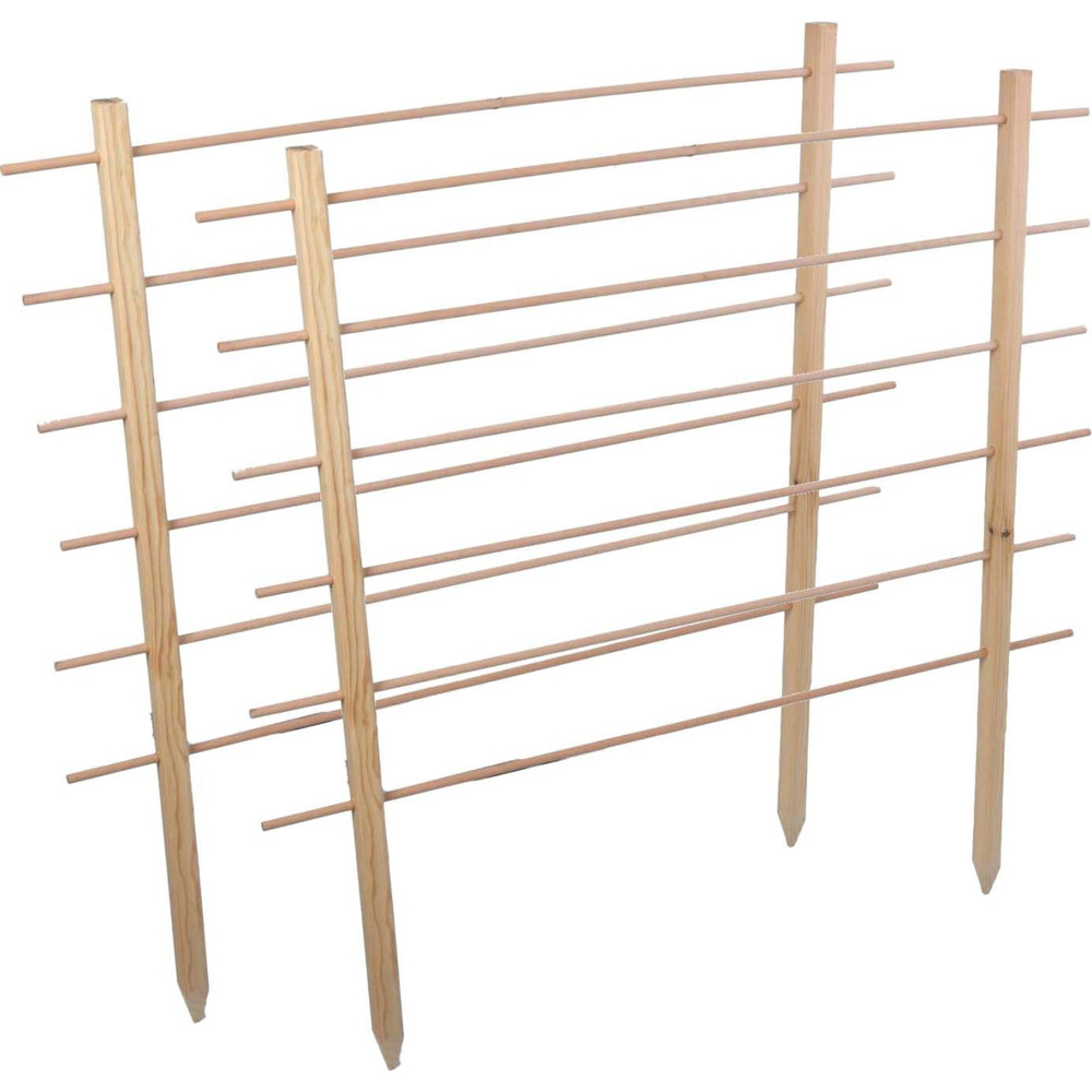 Support en bois de pin pour plantes treilli (lot de 2)
