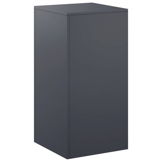 Support de plante anthracite 40 x 40 x 80 cm acier inoxydable