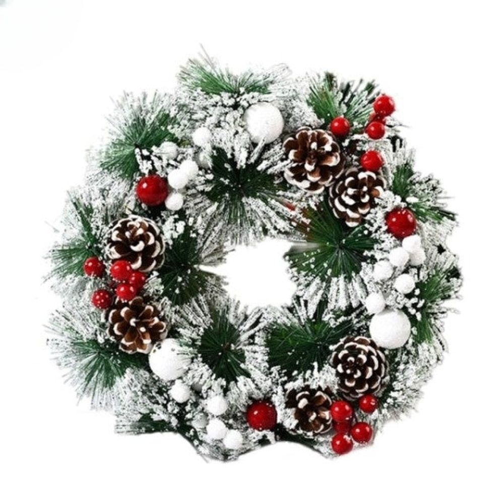 Couronne de noël - porte extérieure