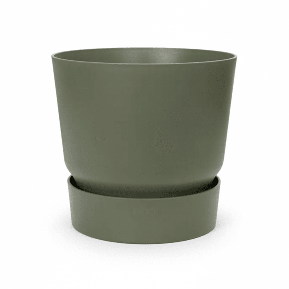 Pot de fleurs elho greenville rond vert - d.20cm