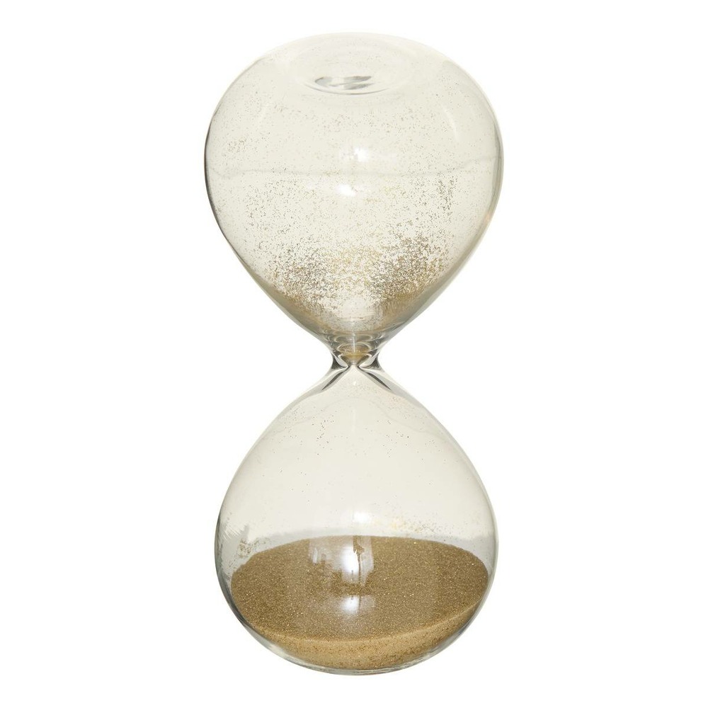 Sablier décoratif sibel 5,5x5,5x12cm en verre
