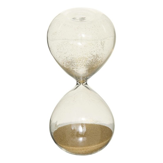 Sablier décoratif sibel 5,5x5,5x12cm en verre