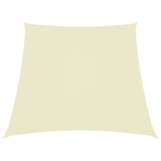 Voile de parasol tissu oxford trapèze 3/5x4 m crème