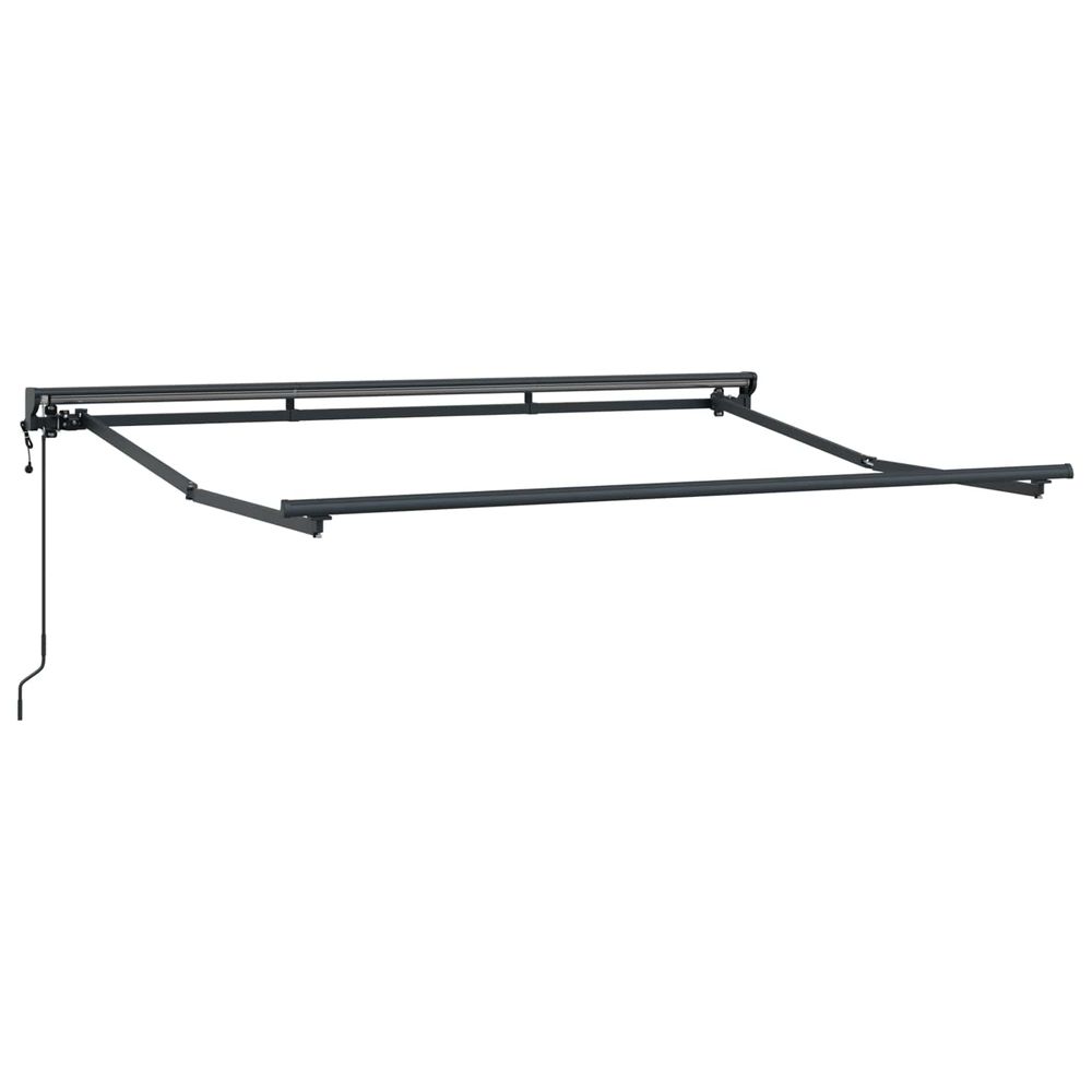 Cadre de store rétractable électrique anthracite 3,5 x 2 m