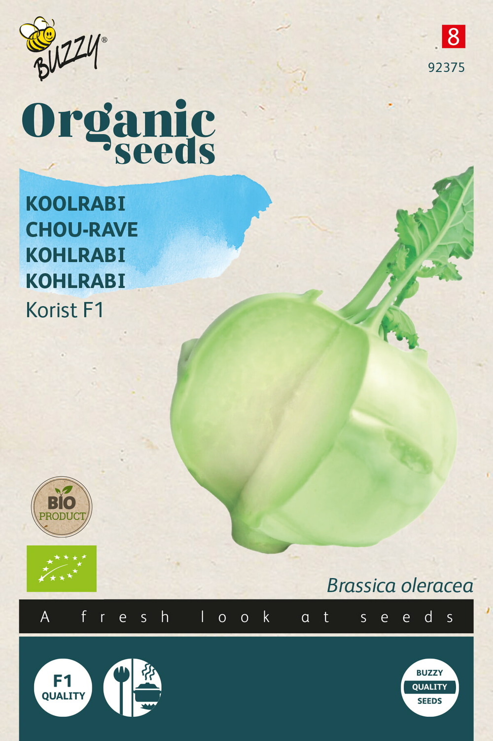 Buzzy organic chou-rave korist f1 (bio) - ca. 20 graines