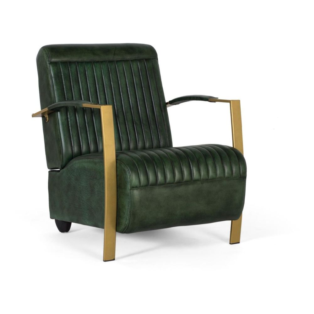 Fauteuil fer vert - décoration d'autrefois