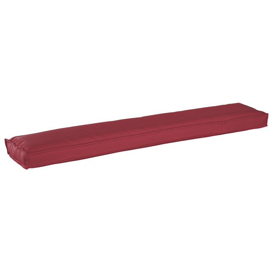 Coussin de pallet pour banc rouge vin 200x40x8 cm en tissu oxford