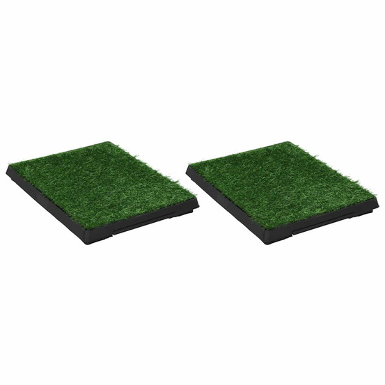 Tapis pour animaux 2 pcs avec plateau