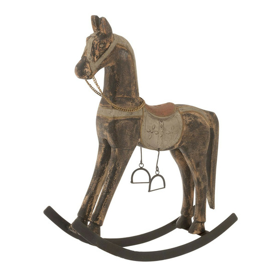 Cheval à bascule en bois