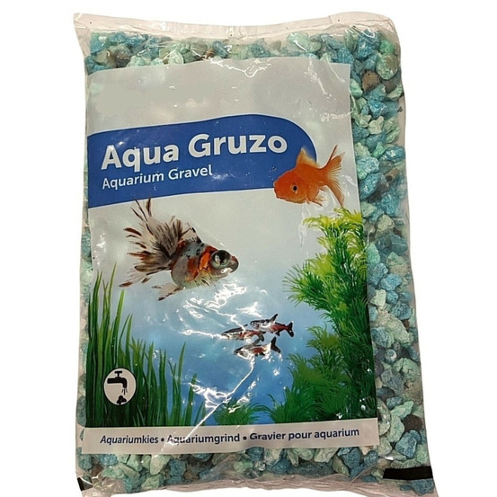 Gravier gruzo vert 900 gr pour aquarium.